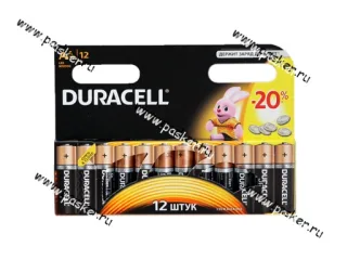 Батарейка DURACELL LR6 АА BL-12 BASIC [упаковка 12 шт.]