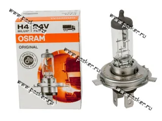 Лампа галоген 24V H4 75/70W P43t OSRAM 64196