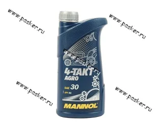 Масло Mannol 4-х тактное AGRO SAE30 API SG для садовой техники 1л мин MN7203-1