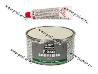 Шпатлевка HB BODY FIBER GLASS F250 стекловолокно 1500гр с отвердителем