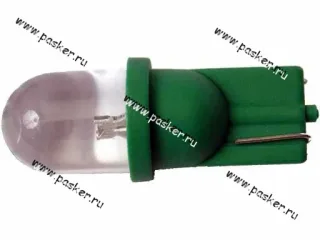 Лампа светодиод 12V5W W2.1x9.5d Nord YADA 1LED зеленая