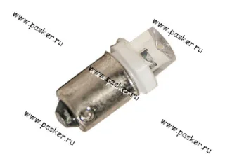 Лампа светодиод 12V4W BA9s Nord YADA 1LED белая
