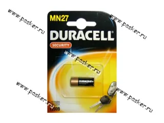 Батарейка DURACELL MN27 BL-1, 12v для брелока сигнализации