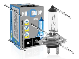 Лампа галоген 12V H7 55W PX26d Новатор/Инноватор ИН009