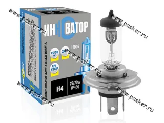 Лампа галоген 24V H4 75/70W P43t Новатор/Инноватор ИН007