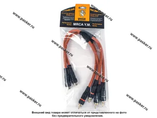 Кабель RCA Y-коннектор 1мама/2папы 2ШТ MYSTERY MRCA Y.M