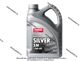 Масло TEBOIL  5W40 Silver SN API SN/CF ACEA A3/B4 4л п/с