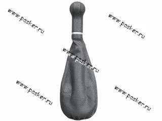 Ручка КПП 2101-07 Сфера кожзам+чехол АвтоБра черная