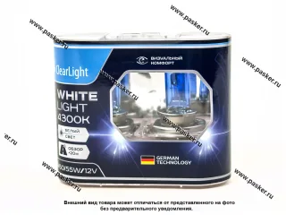 Лампа галоген 12V H4 60/55W P43t ClearLight WhiteLight MLH4WL 4300К