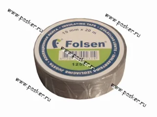 Изолента Folsen 19ммX20м 120мкм серая