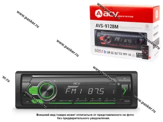 Автомагнитола ACV FM/MP3/USB/SD мультицвет несъемная панель AVS-912BM