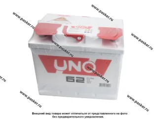 Аккумулятор UNO 62Ач EN500/530 242х175х190 обр/п