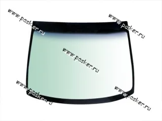 Стекло ветровое Hyundai Getz КМК GLASS зеленое с голубой полосой HYNT0011