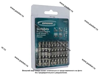 Биты 1/4 10пр крест двуxстор PH2-PZ2x45мм Gross11217