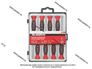 Отвертки для точныx работ  8пр PH/SL/Torx 3к рукоятка Matrix 11589
