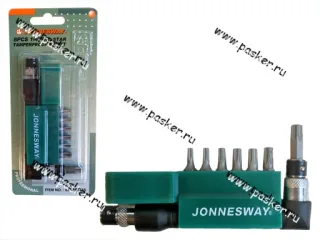 Биты 1/4  8пр звездочки спец torx-tamperproof T10-40 JONNESWAY S08H2ST8S