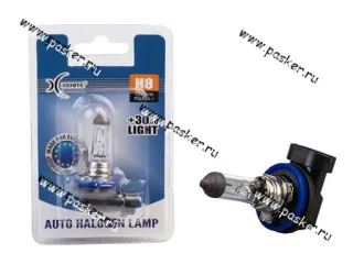 Лампа галоген 12V H8 35W PGJ19-1 Xenite Standart +30% яркости