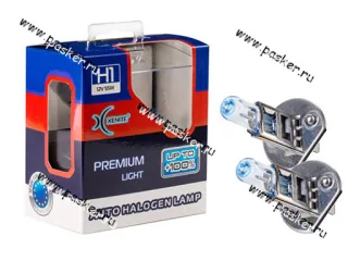 Лампа галоген 12V H1 55W P14.5s Xenite Premium +100% яркости 2шт