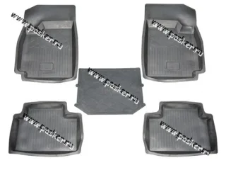 Коврики Chevrolet Lacetti с 2004г резиновые AgateK