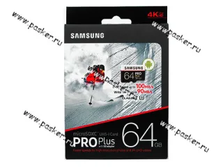 Карта памяти Micro SDXC   64Гб SAMSUNG PRO SDXC class10 UHS-I U3
