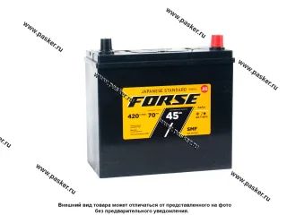 Аккумулятор FORSE 45Ач EN420 ASIA 237x127x225 обр/п B24