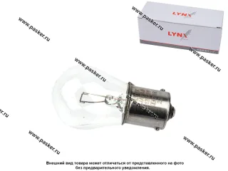 Лампа 12V21W S25 BA15S LYNXauto L14521 [упаковка 10 шт.]