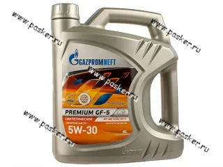 Масло Gazpromneft  5W30 Premium JK API SN ILSAC GF-5 4л син