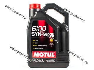 Масло Motul  5W30 6100 Syn-nergy API SL/CF ACEA A3/B4 4л син 112138/113253