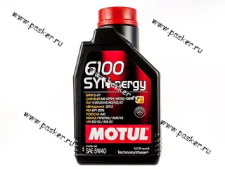 Масло Motul  5W40 6100 Syn-nergy SPEC API SN ACEA A3/B4 1л син 111689/113880