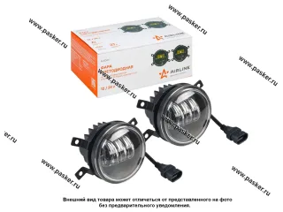 Фара светодиодная круглая 27W 12/24V AIRLINE четкая световая граница 2шт ALED077