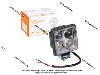 Фара светодиодная квадратная 12W 12/24V AIRLINE 4LED направленный поток света ALED001