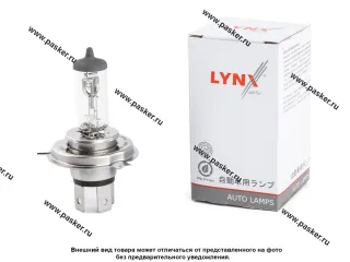 Лампа галоген 12V H4U 100/80W PU43T LYNXauto L10400