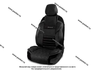 Накидка на сиденье AUTOPROFI Multi Comfort MLT-320PV BK/BK черный велюр