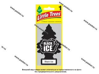 Ароматизатор LITTLE TREES Елочка черный лед