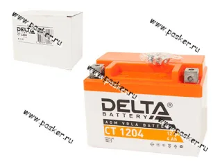 Аккумулятор DELTA CT 4Ач 1204 113х70х89 обр/п с/эл YT4L-BS