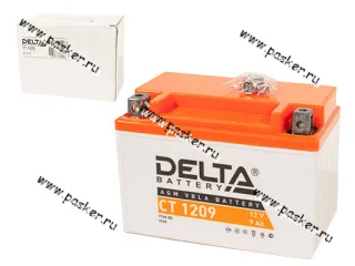 Аккумулятор DELTA CT 9Ач 1209 152x87x107 с/эл YTX9-BS