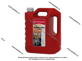 Масло TOTACHI NIRO  5W40 Optima PRO API SL/CF ACEA A3/B4 4л син