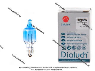Лампа галоген 12V HW5W W2.1x9.5d DiaLuch Prime [упаковка 10 шт.]