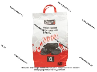 Уголь SuperGrill березовый 3кг