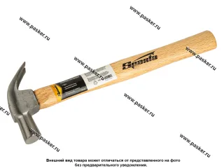 Молоток-гвоздодер 225гр боек 22мм деревянная рукоятка Sparta 104105