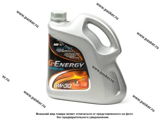 Масло G-Energy  5W30 F Synth EC API SP ACEA A5/B5 4л син