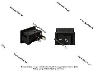 ВК универсальный двухпозиционный Nord YADA черный 250V 6А Mini 2 контактный