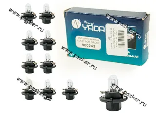 Лампа 12V1.2W BX8.4d Nord YADA с патроном