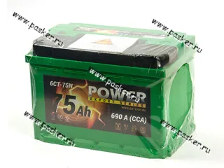 Аккумулятор POWER 75Ач EN690/750 277х175х190