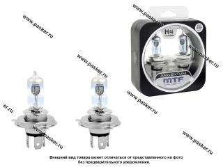 Лампа галоген 12V H4 60/55W P43-t MTF Argentum +130% 3300К