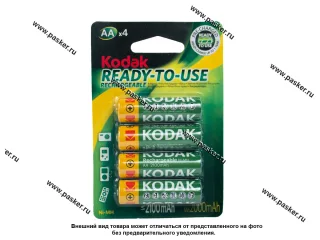 Батарейка KODAK HR6 BL-4 2100mAh Pre-Charged аккумулятор