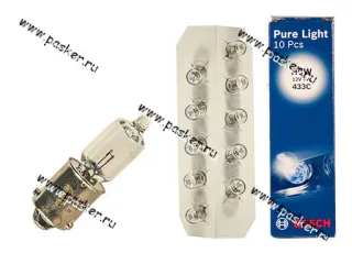 Лампа 12V6W BAX9s BOSCH 232 [упаковка 10 шт.]