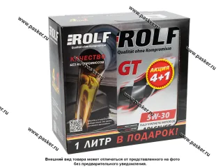 Масло ROLF  5W30 GT API SN/CF ACEA C3 4+1л син АКЦИЯ 322403