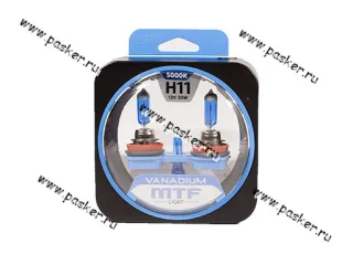 Лампа галоген 12V H11 55W PGJ19-2 MTF VANADIUM  5500/5000К