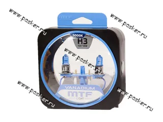 Лампа галоген 12V H3 55W Pk22s MTF VANADIUM 5000К
